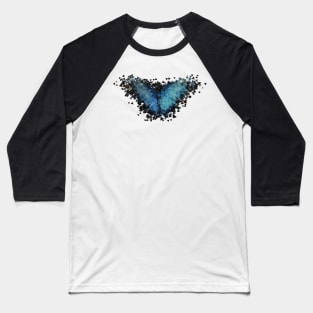 Blue Morpho Butterfly Baseball T-Shirt